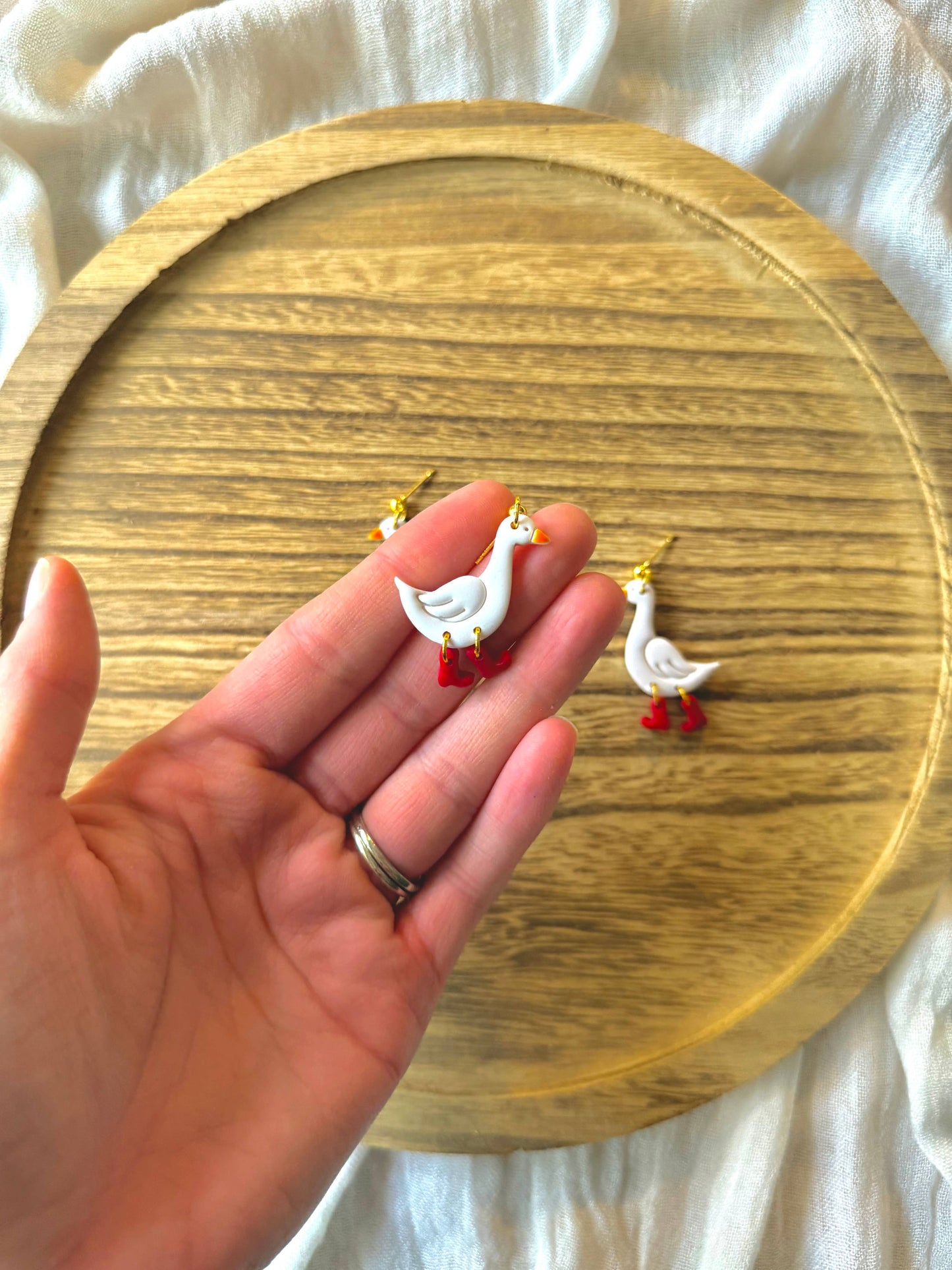 Goose Earrings
