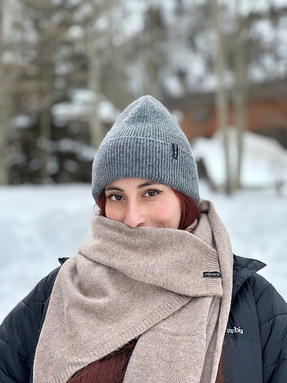 COLISCO Cuff beanies, Winter Beanies for Women (Light Grey)
