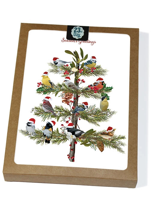 "Season's Greetings" Birds Boxed Card Set