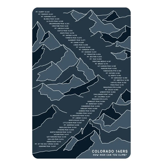 Colorado 14ers Playing Cards