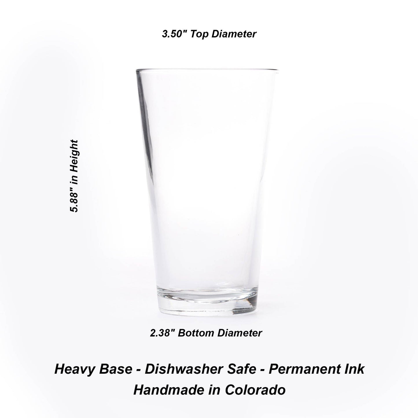 Set of 2 Fly Fishing Flies Pint Glasses