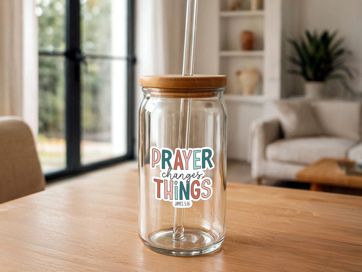 Prayer Changes Things | Colorful Christian Sticker | Vinyl