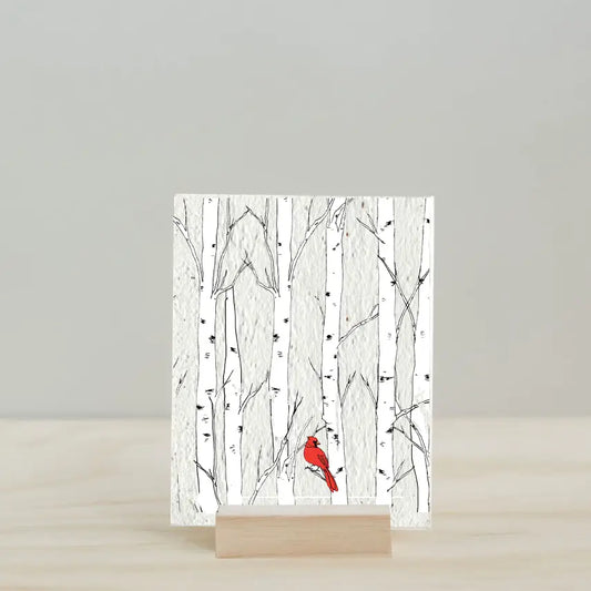 Winter Cardinal Plantable Seed Greeting Card