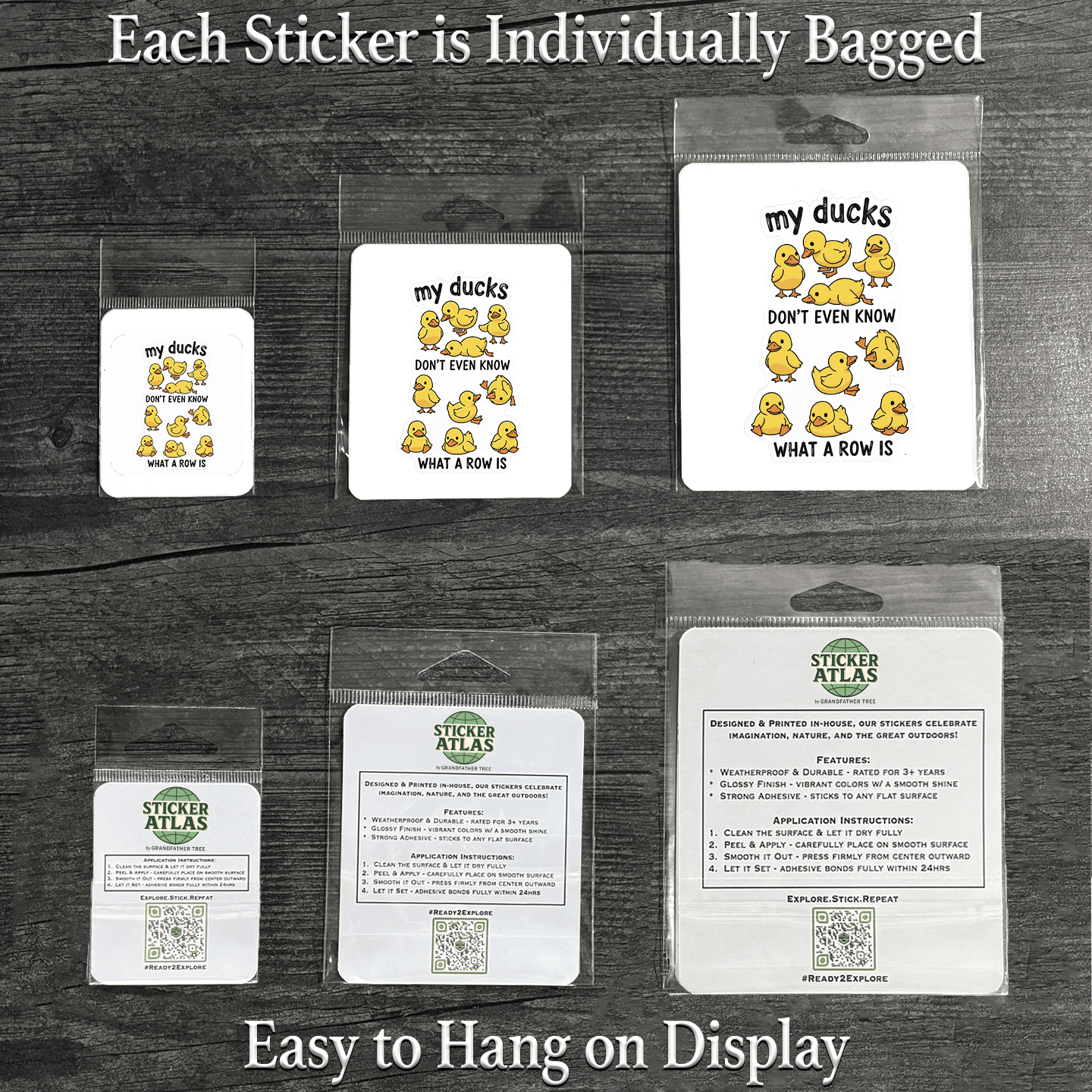 Ducks No Row Sticker
