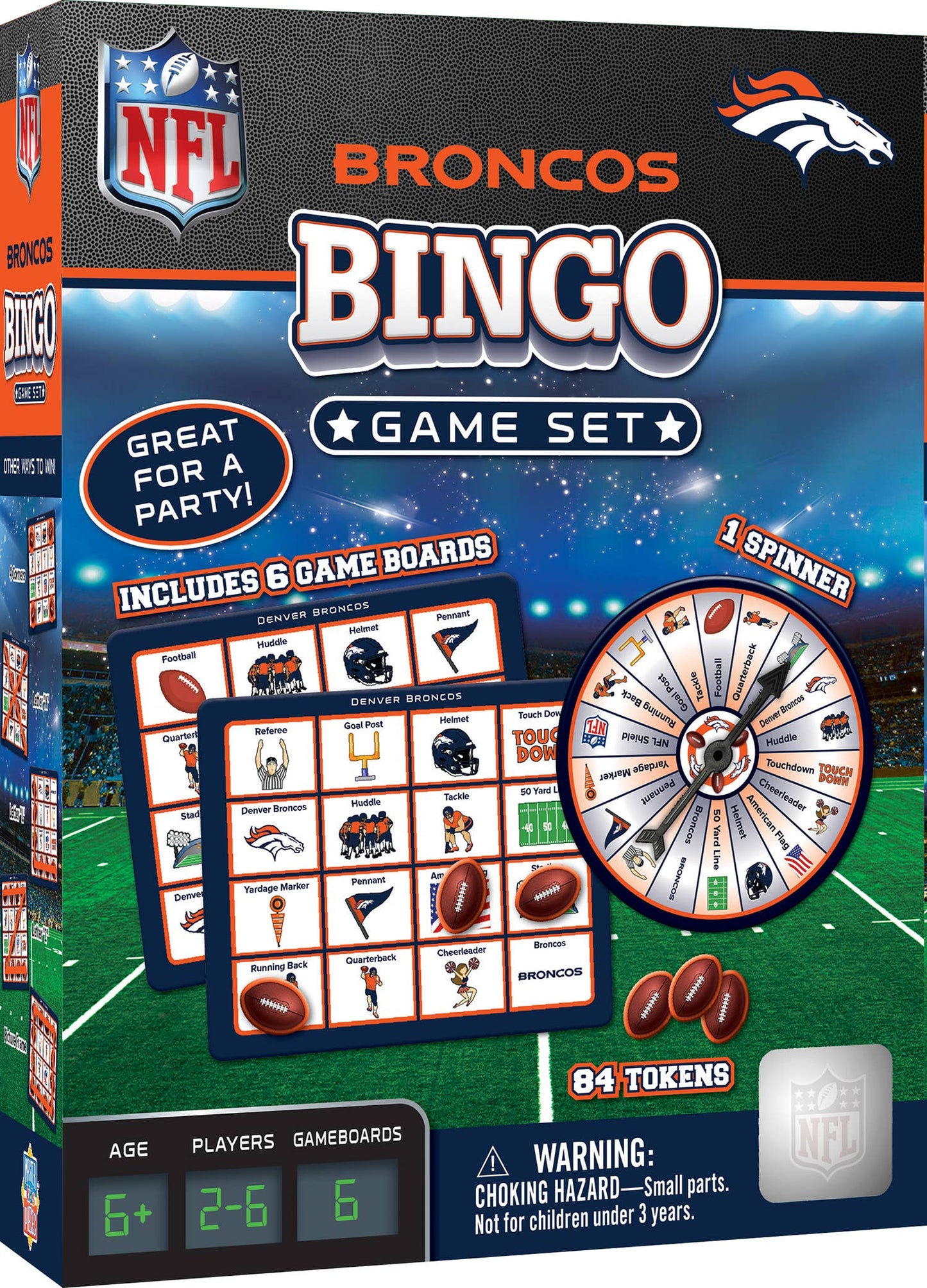 Denver Broncos NFL Bingo Game