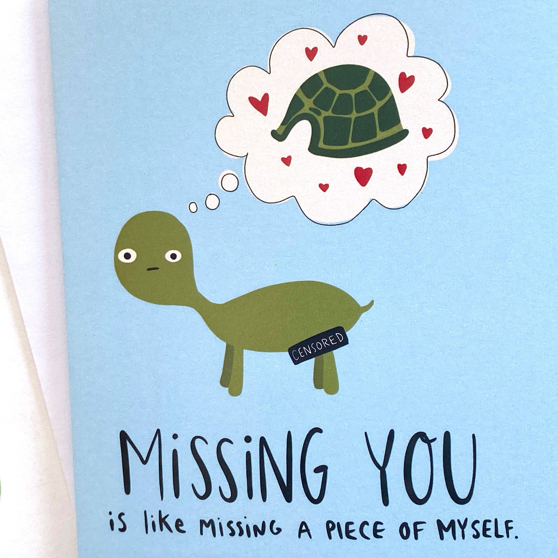 Naked Turtle Miss You Card - The Localist
