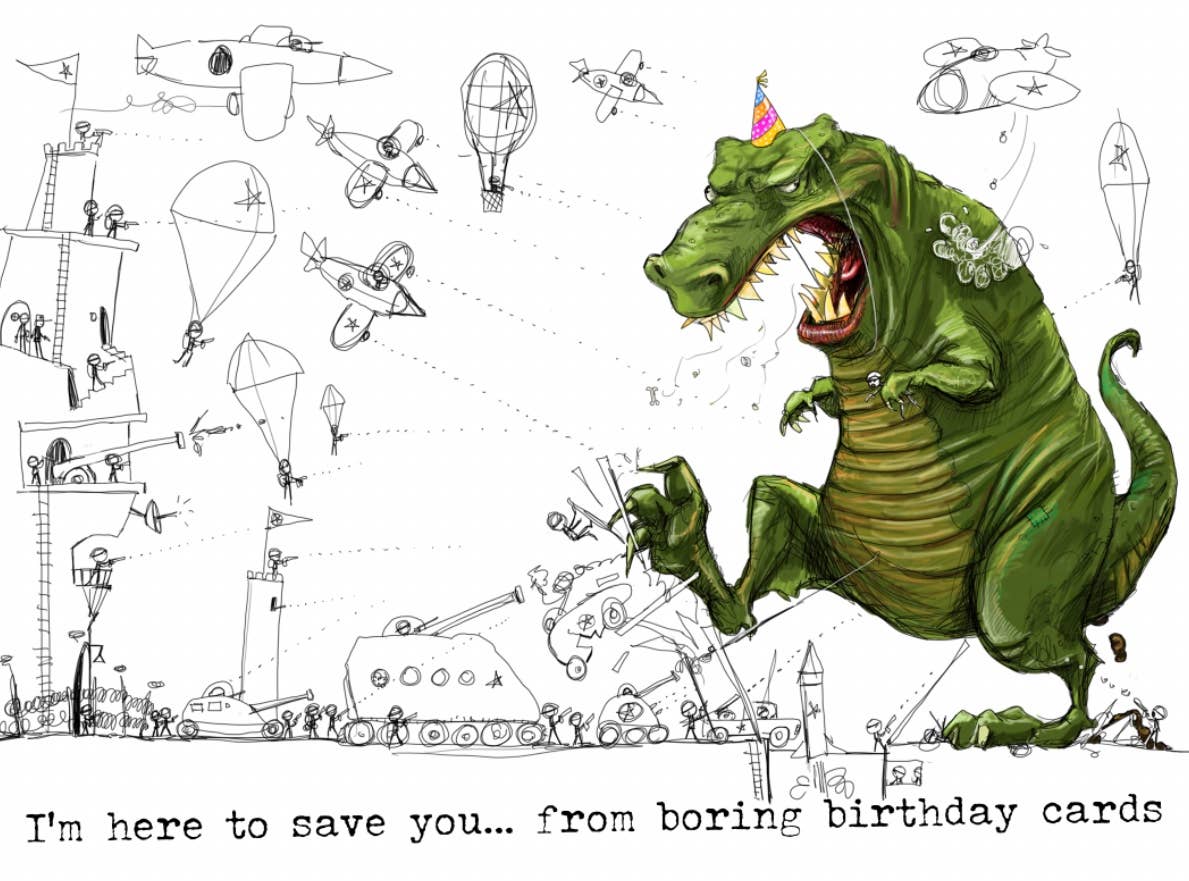I'm Here to Save You | Birthday Greeting Card