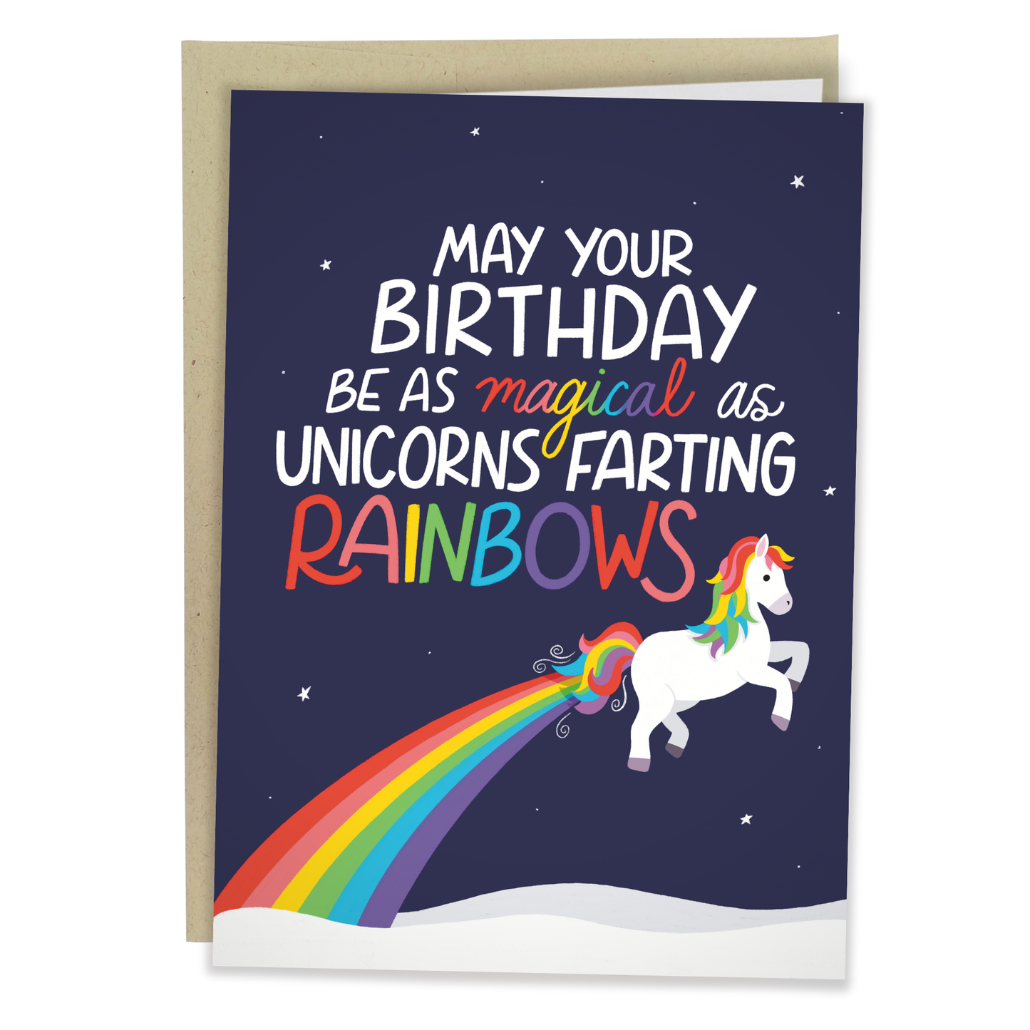 Unicorns Farting Rainbows - Funny Everyday Greeting Card