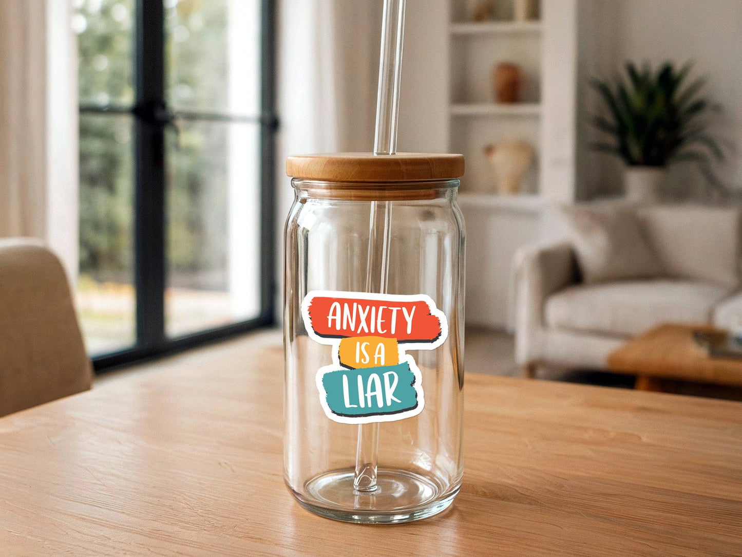 Anxiety Is a Liar | Vinyl Sticker | Mental Health Sticker