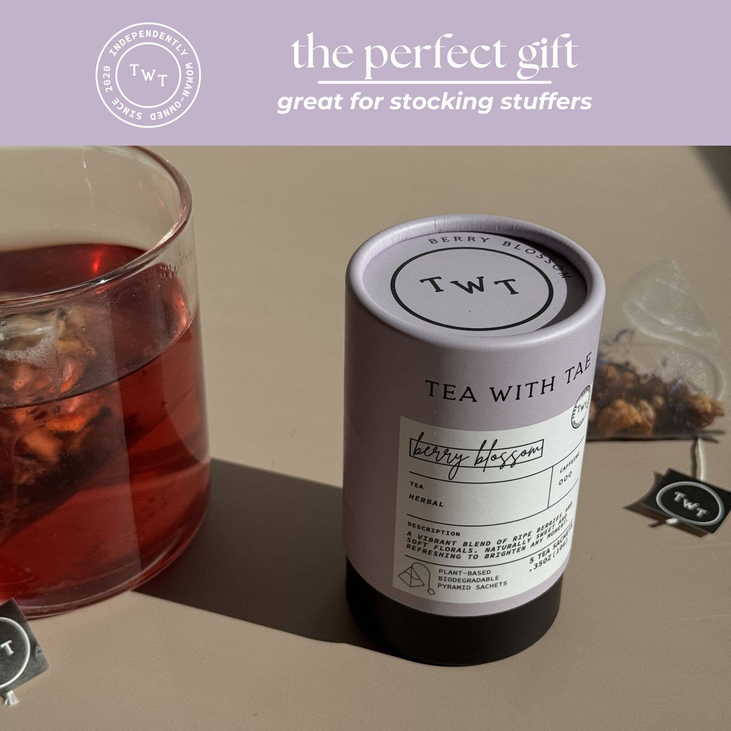 Berry Blossom Herbal Mini Tea Tube