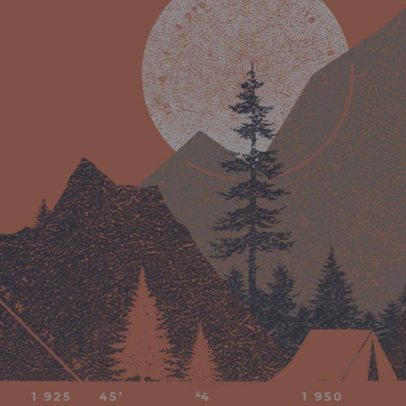Camp & Topo Men's Camping Themed T-Shirt