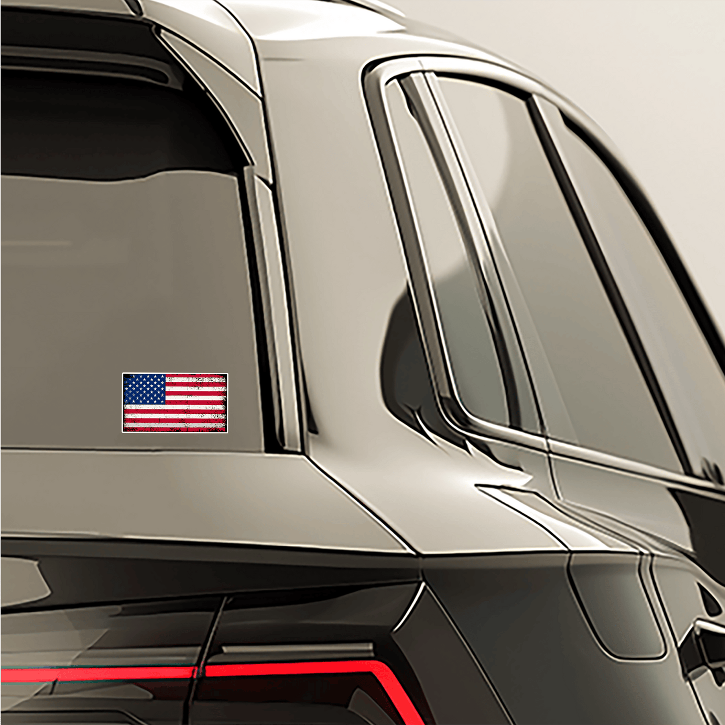 Vintage US Flag Sticker