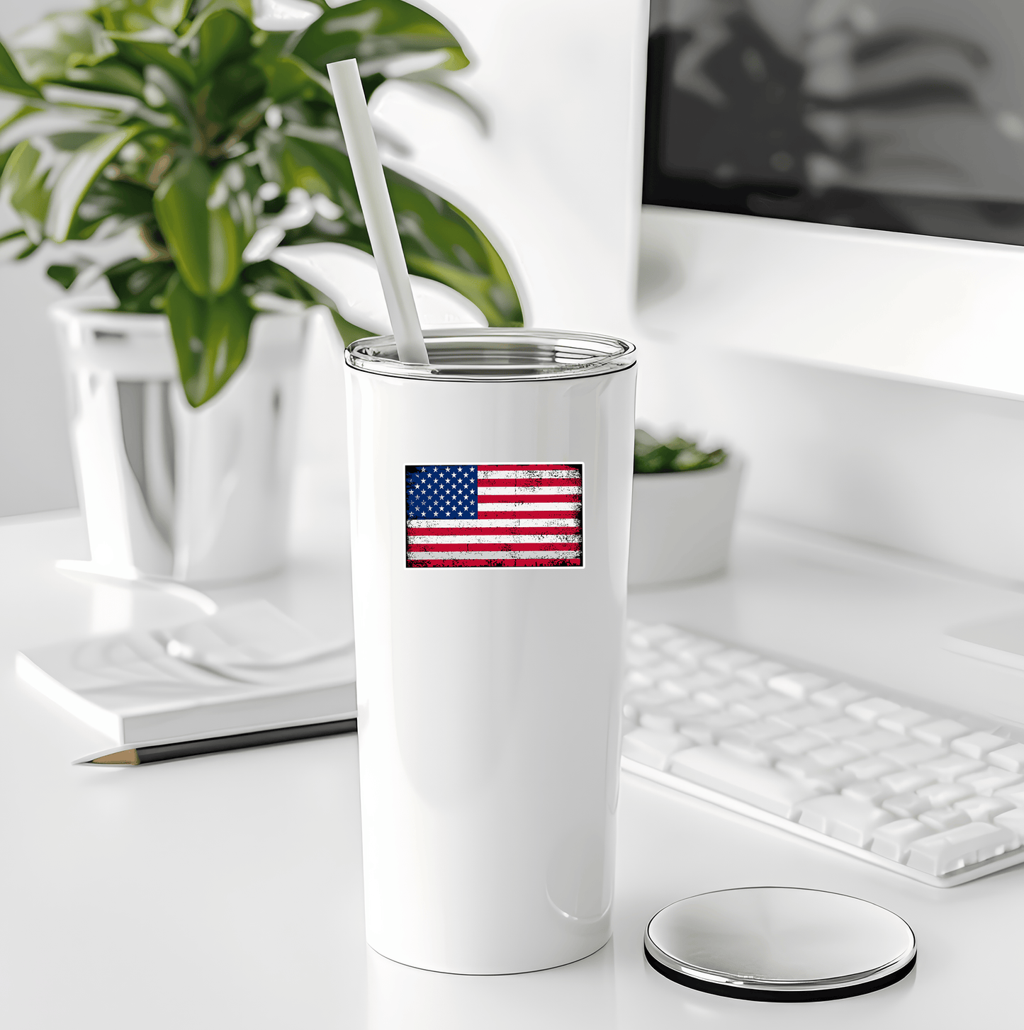 Vintage US Flag Sticker