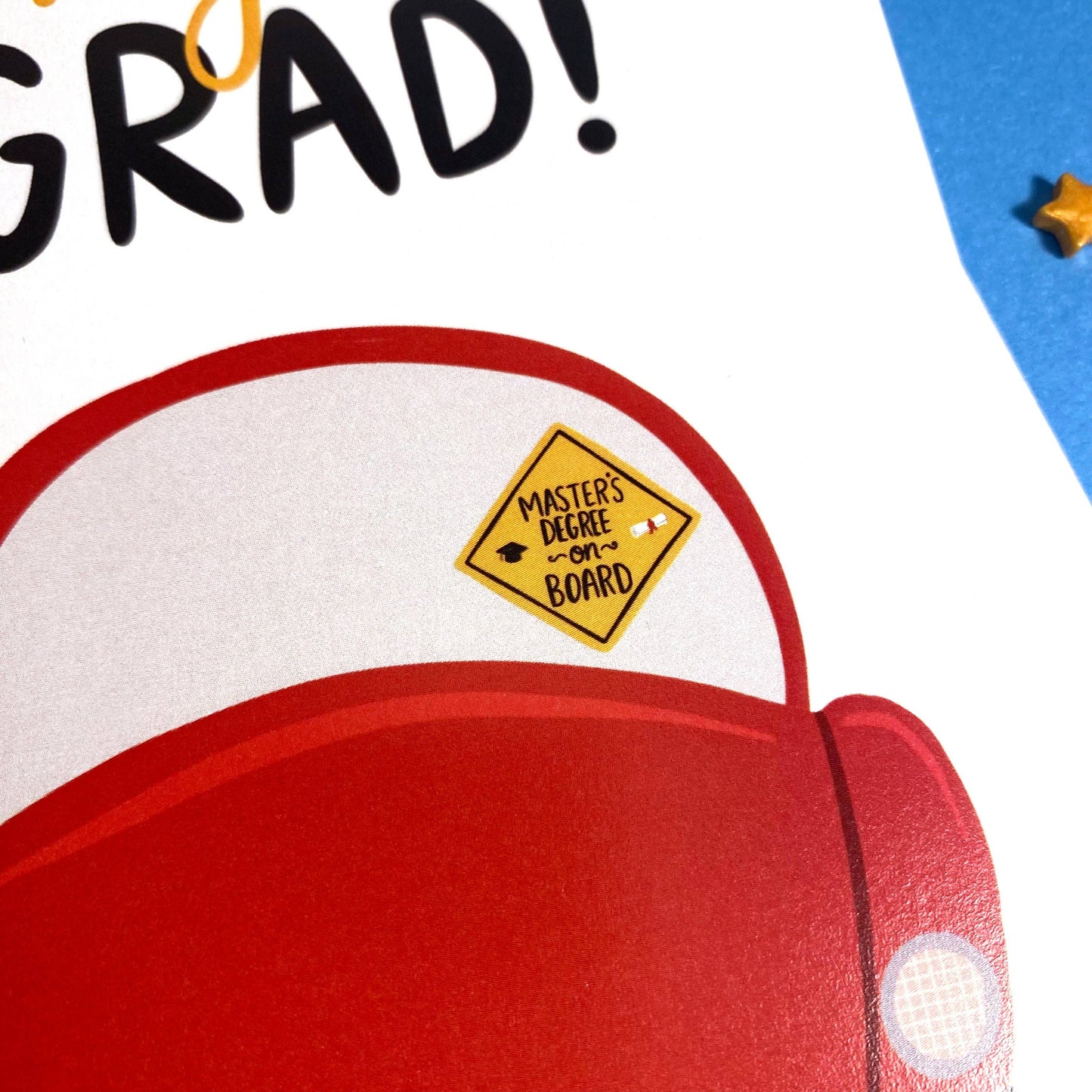Degree on Board Graduation Card