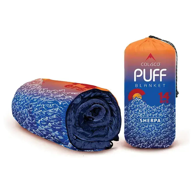 COLISCO Colorado 14’Ers Poly Eco-Performance Blanket – Colorado Theme Hiking, Camping & Travel Blanket