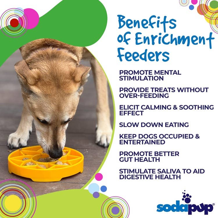 Sunflower Design eTray Enrichment Slow Feeder Tray for Dogs