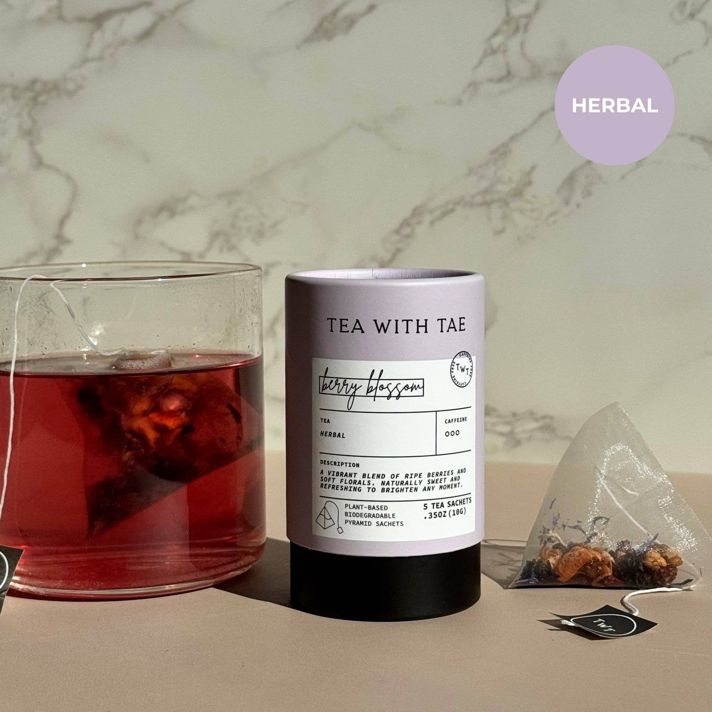Berry Blossom Herbal Mini Tea Tube