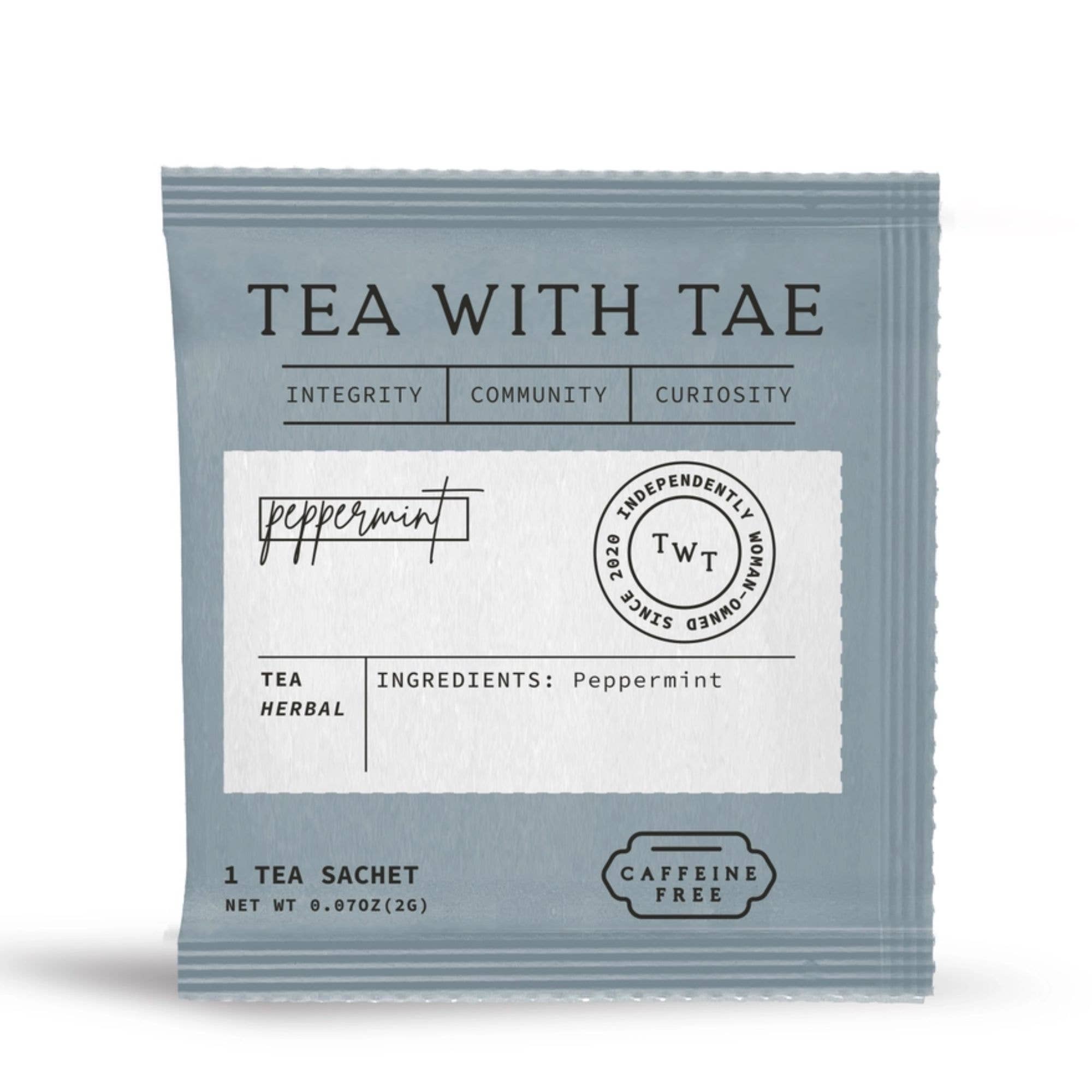 Peppermint Herbal Minty Tea - Individually Wrapped Tea Bag – The Localist