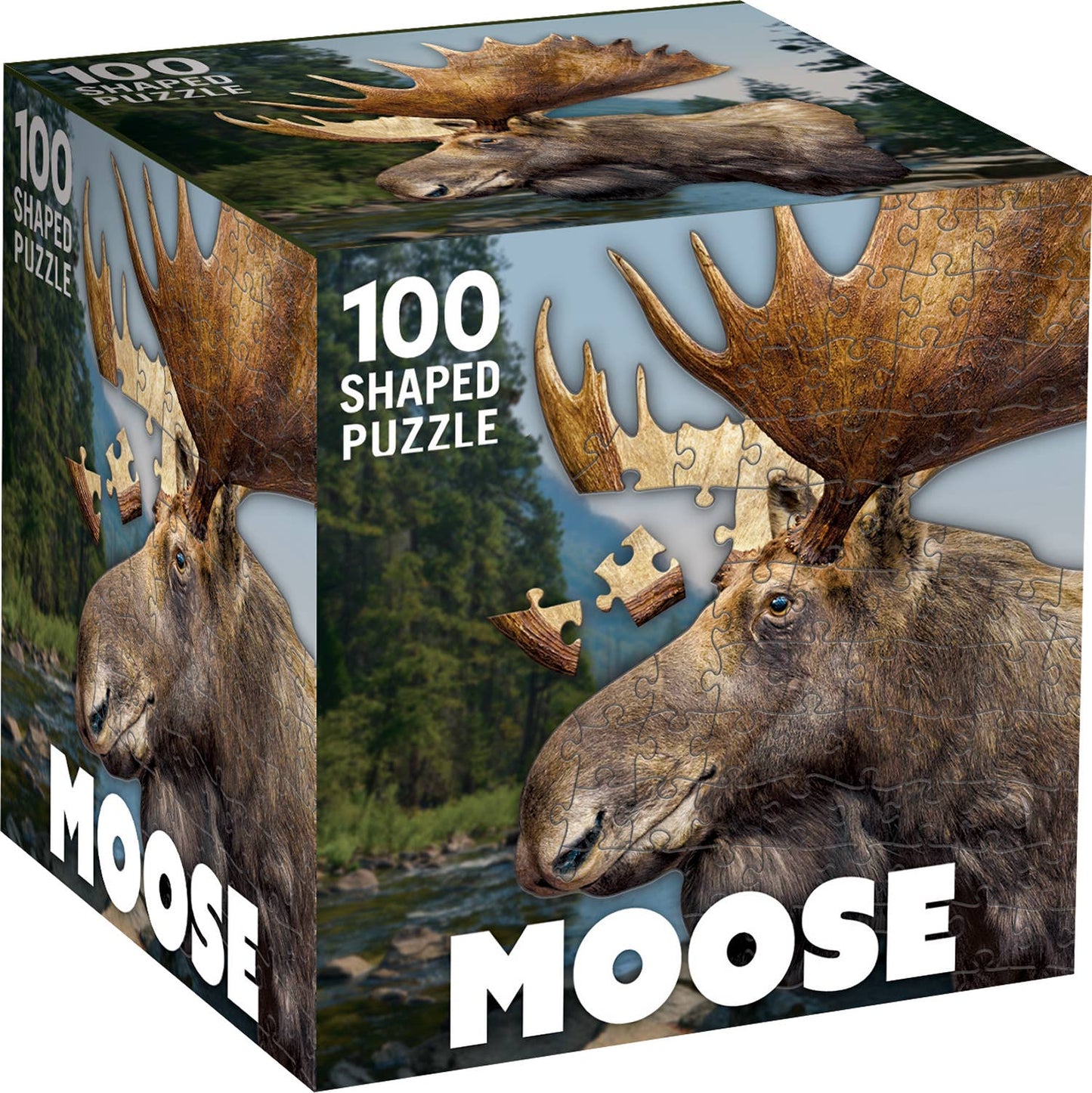 Moose 100 Piece Shaped Jigsaw Puzzle