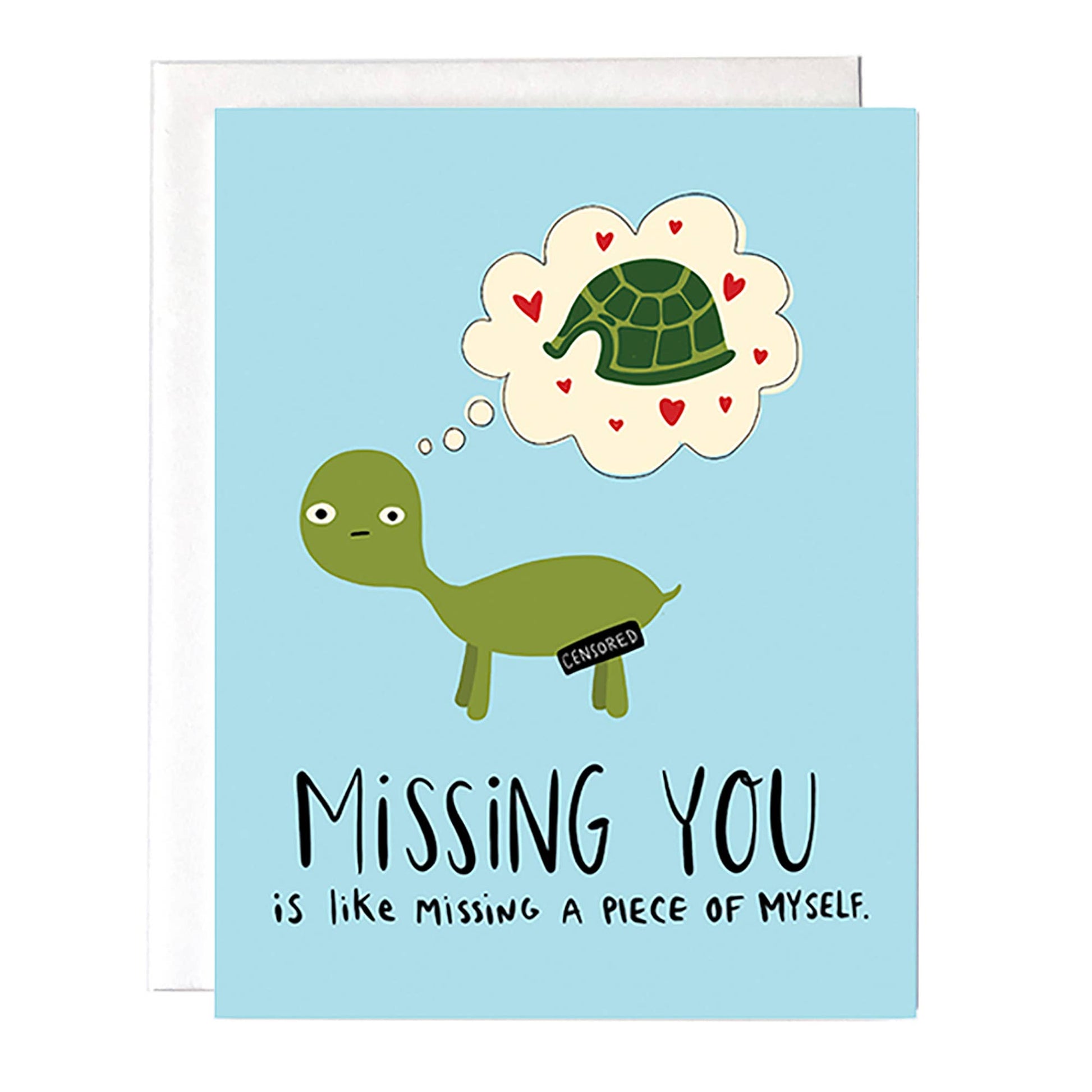Naked Turtle Miss You Card - The Localist