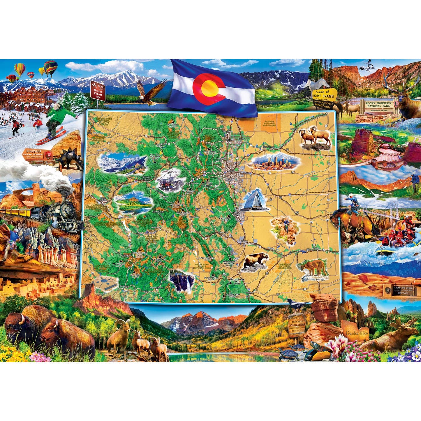 Colorado - The Centennial State 1000 Piece Puzzle