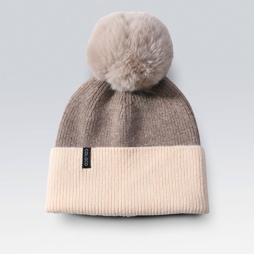 Pom Pom Beanie Hat, Soft Warm Winter Beanies for Women