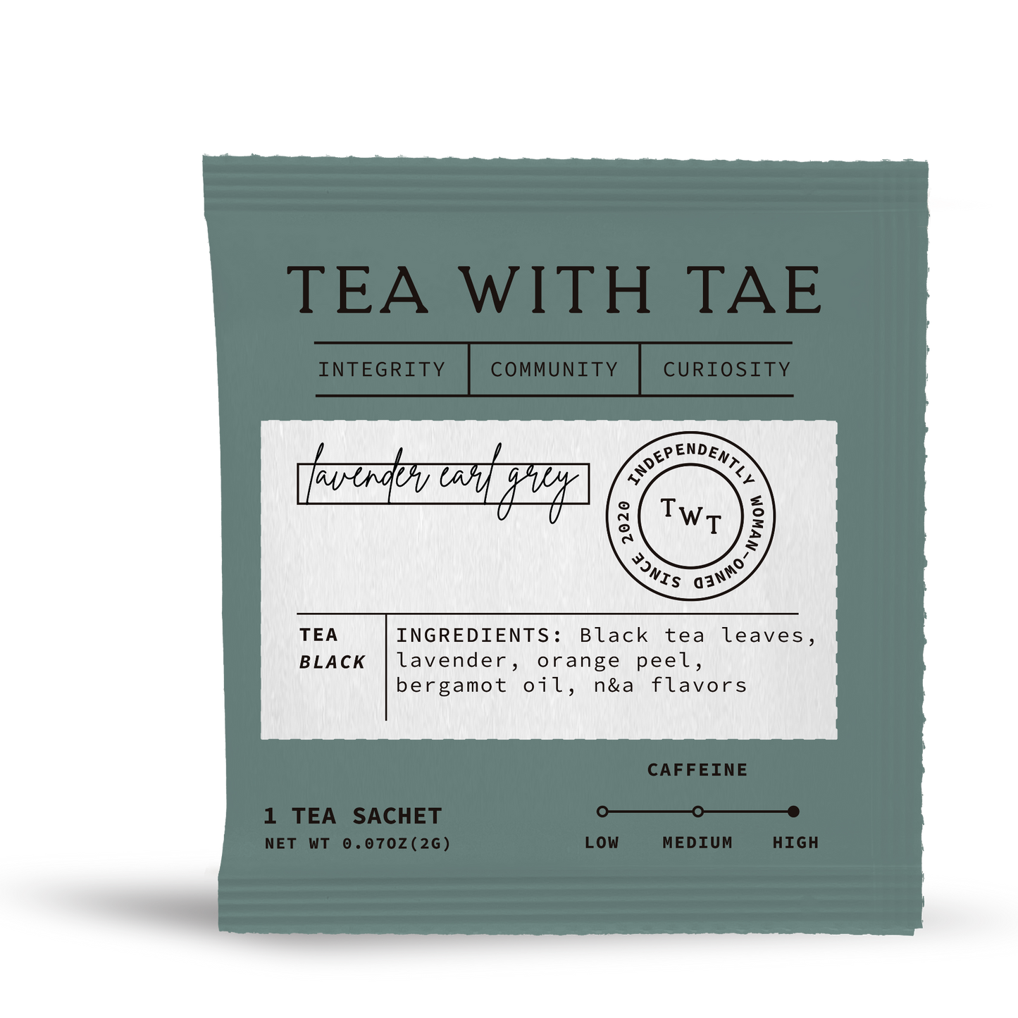 Lavender Earl Grey Black Tea - Individually Wrapped Tea Bag - The Localist
