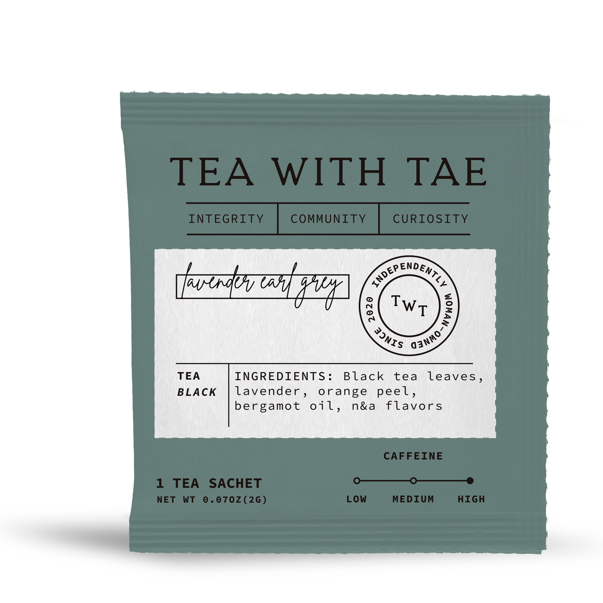 Lavender Earl Grey Black Tea - Individually Wrapped Tea Bag - The Localist