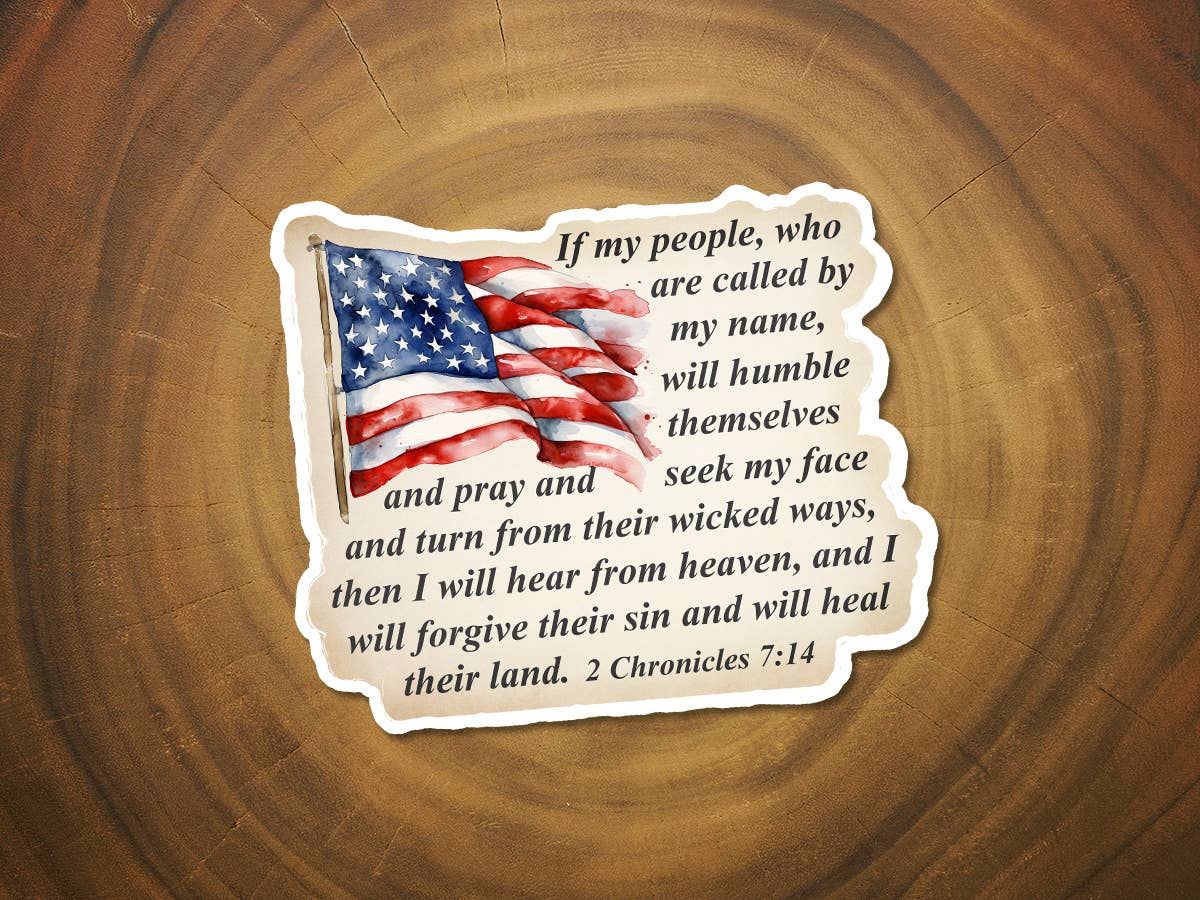 I Will Heal Their Land | America | Vinyl Christian Sticker