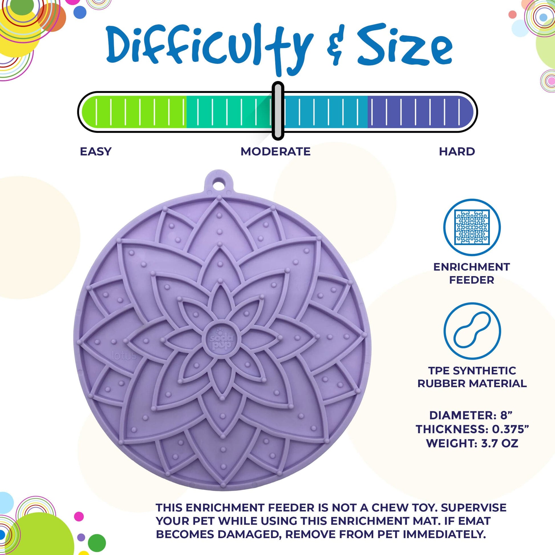 Lotus eMat Enrichment Lick Mat With Suction Cups - The Localist