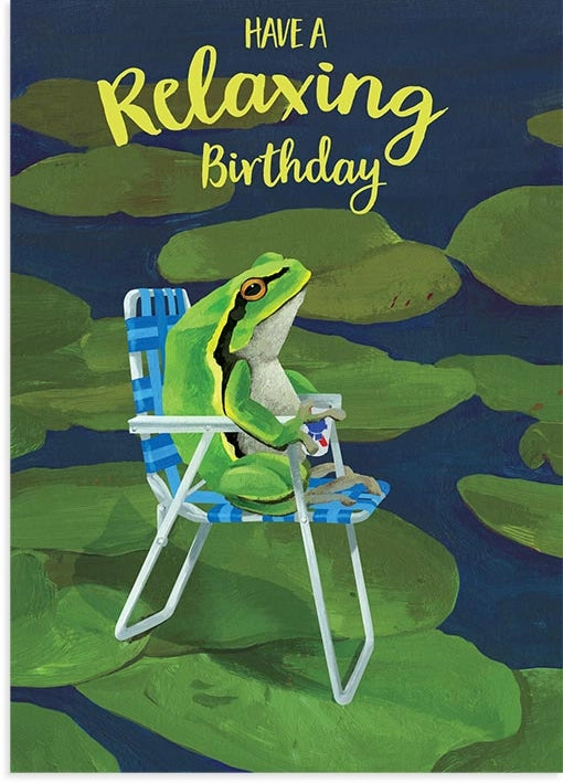 "Have a Relaxing Birthday" Greeting card