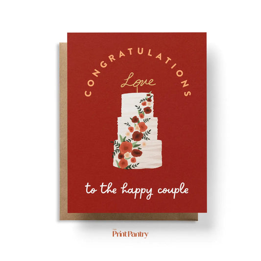 "Congratulations to the Happy Couple" Greeting Card