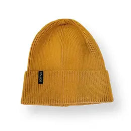 beanie in mustard color