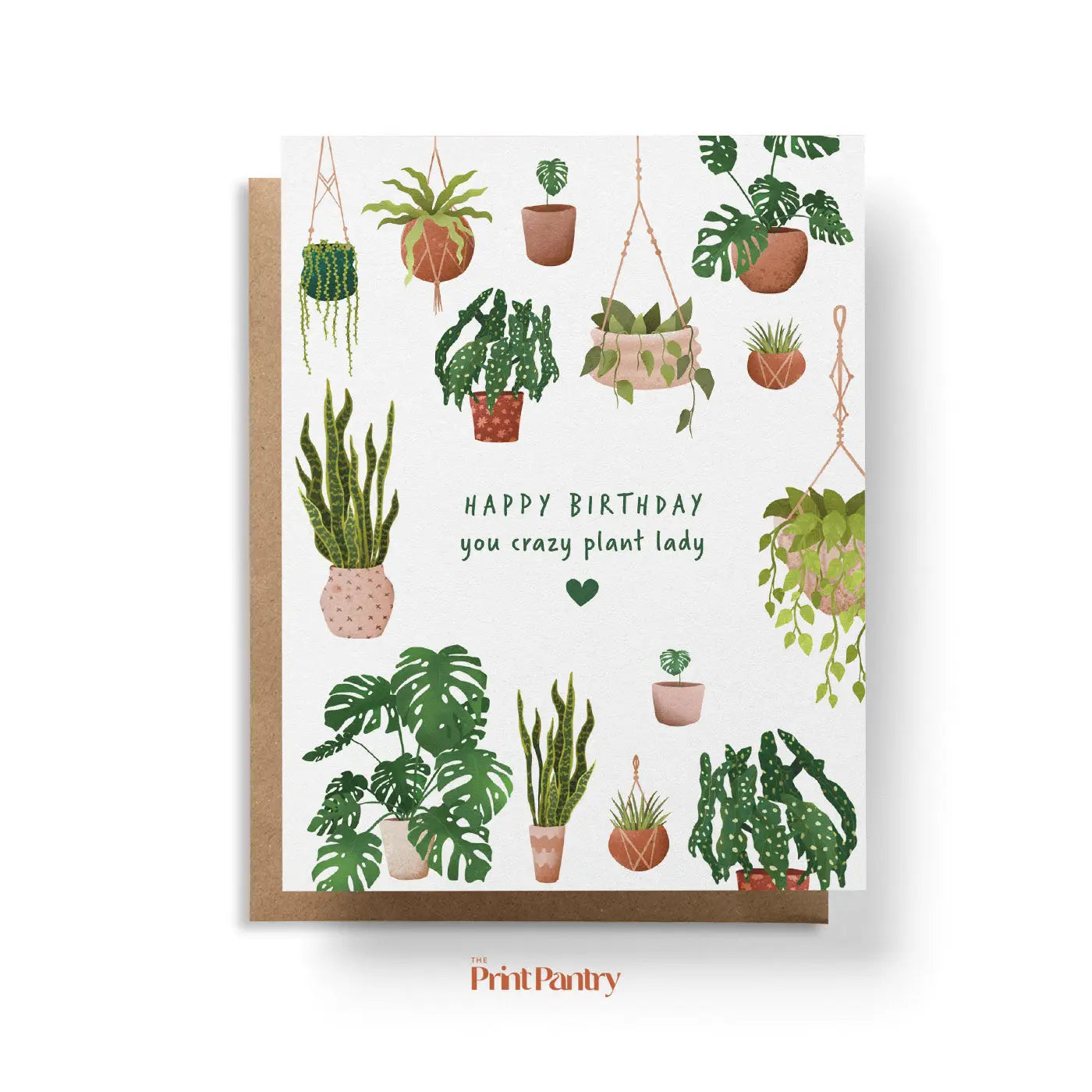 "Happy Birthday You Crazy Plant Lady" Greeting Card