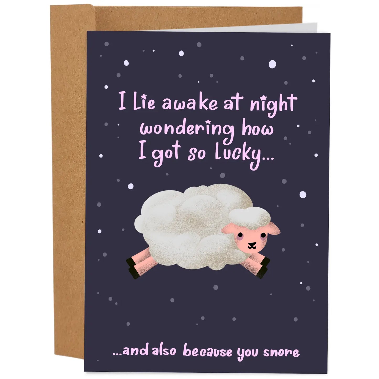 "I Lie Awake At Night..." Greeting Card