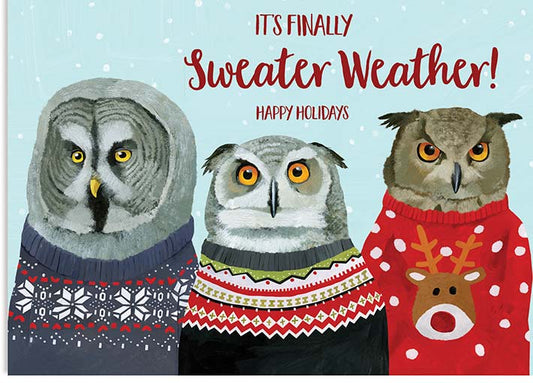 "It's Finally Sweater Weather!" Greeting card