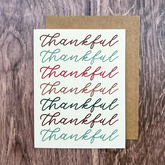 "Thankful" Greeting Card